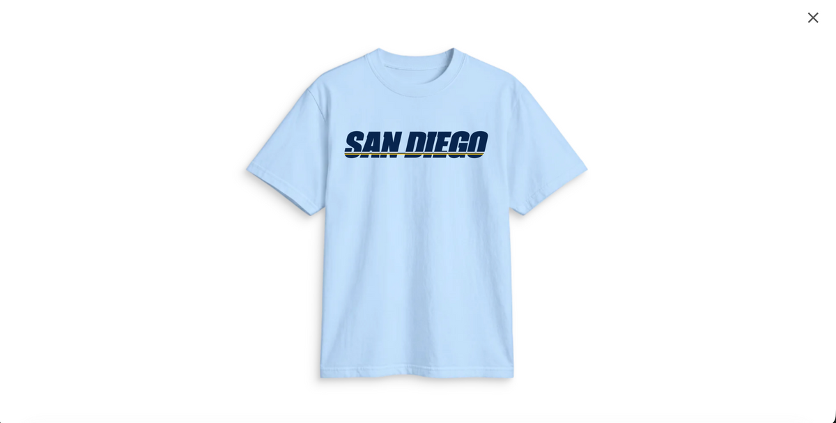 SAN DIEGO VINTAGE (NAVY FONT) TEE