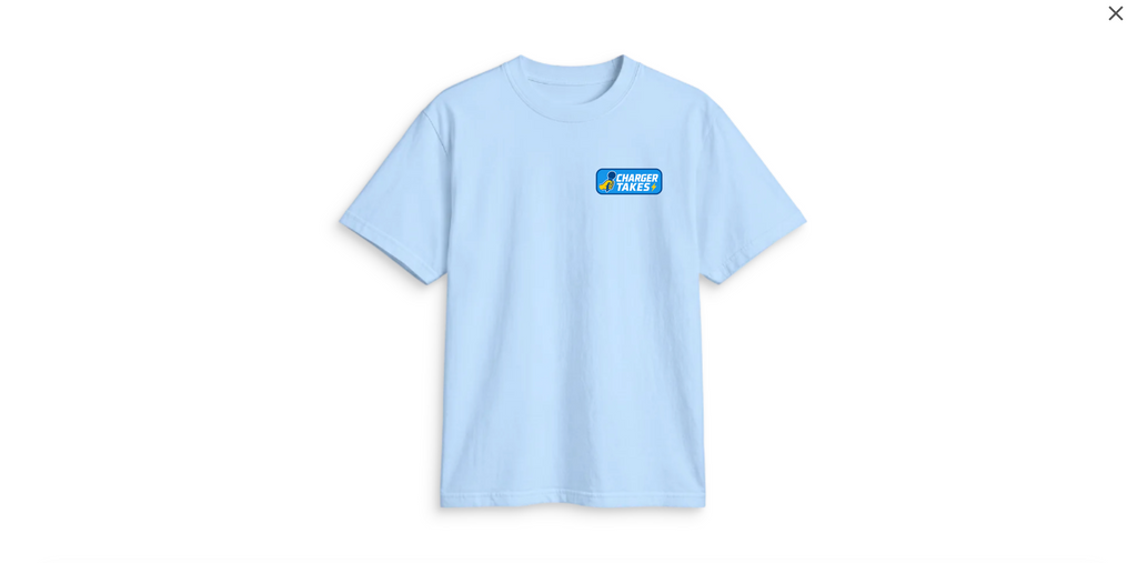 CHARGERTAKES WIDE LOGO TEE
